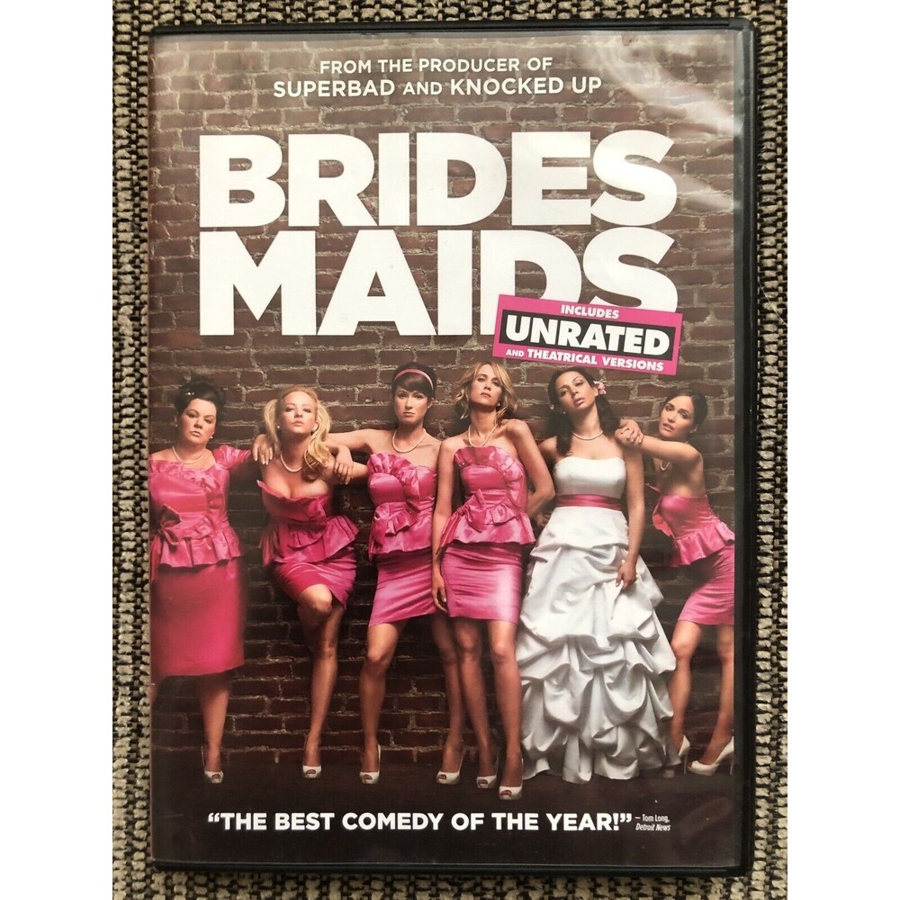 BRIDESMAIDS Unrated DVD Melissa McCarthy Kristen Wiig Maya Rudolph
